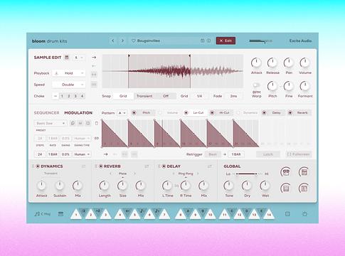 Excite Audio: itt a Bloom Drum KITs, élő dobokra hangolva