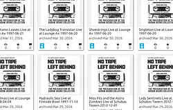 Több mint 10 000 rajongói koncertfelvétel kerül fel az Internet Archive-ra