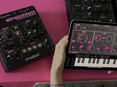 Waldorf Streichfett vonós szintetizátor alkalmazás iOS-re