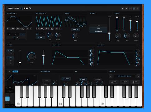 Feral-Aud.io RAVEN: wavetable-morfoszintetizátor iOS-re és macOS-re