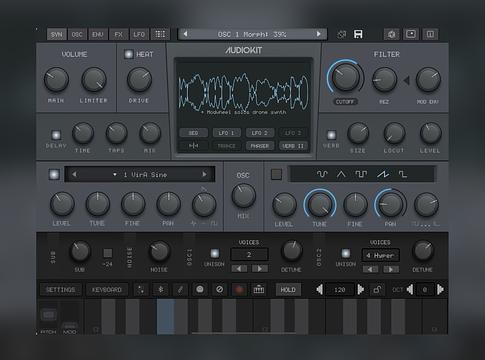 AudioKit VIRAL Synth T2x: a Virus TI2 szelleme iOS-en