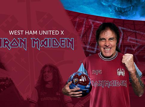 Az Iron Maiden és a West Ham közös jubileumi mezzel ünnepel