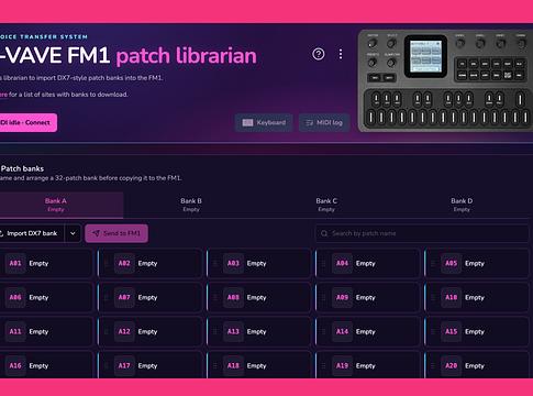 Ingyenes patch librarian érkezett az M-VAVE FM-1 szintetizátorhoz
