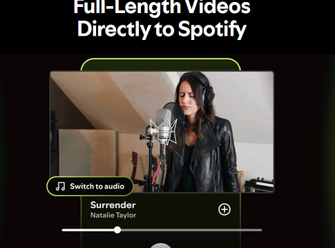 Spotify: közvetlen videófeltöltés az előadóknak, búcsú a Clips-től
