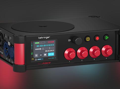 Megjelent a Behringer FLOW 4V, a tartalomkészítőknek szánt 32-bit float felvevő