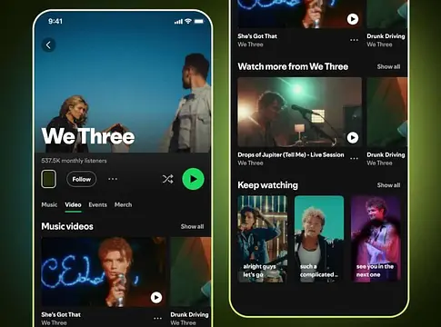 Spotify közvetlen feltöltést nyit a teljes hosszúságú zenés videóknak