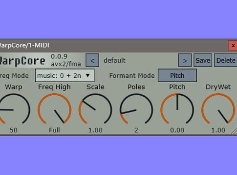 WarpCore: ingyenes plugin, ami kifordítja a hangot önmagából