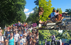 Technozenével tüntettek Schwerin utcáin