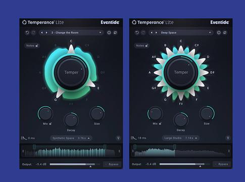Eventide Temperance Lite: az első „zenei reverb” plugin ingyenesen